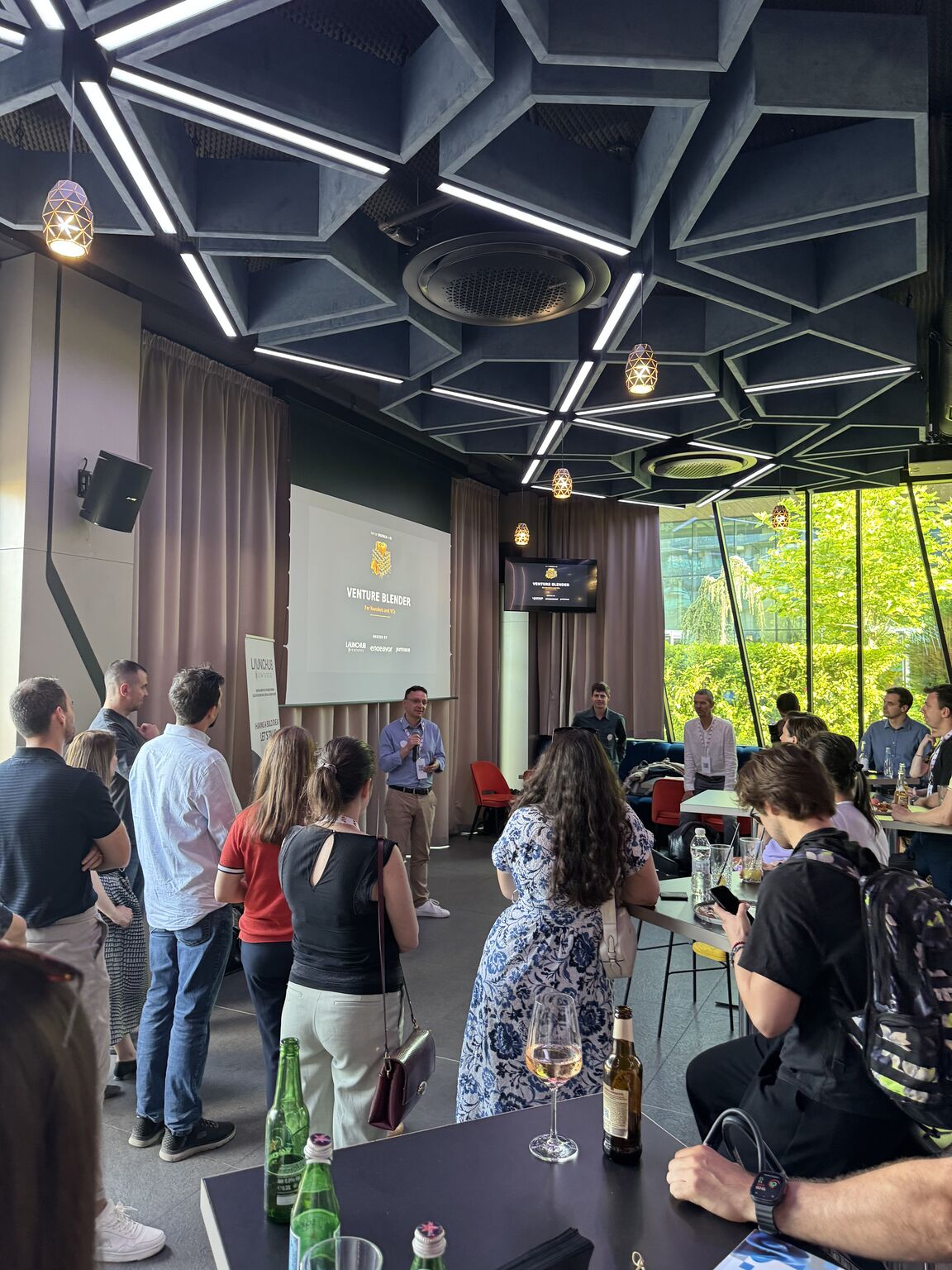 Founders, investors, and technology leaders meeting at a Digitalk side event